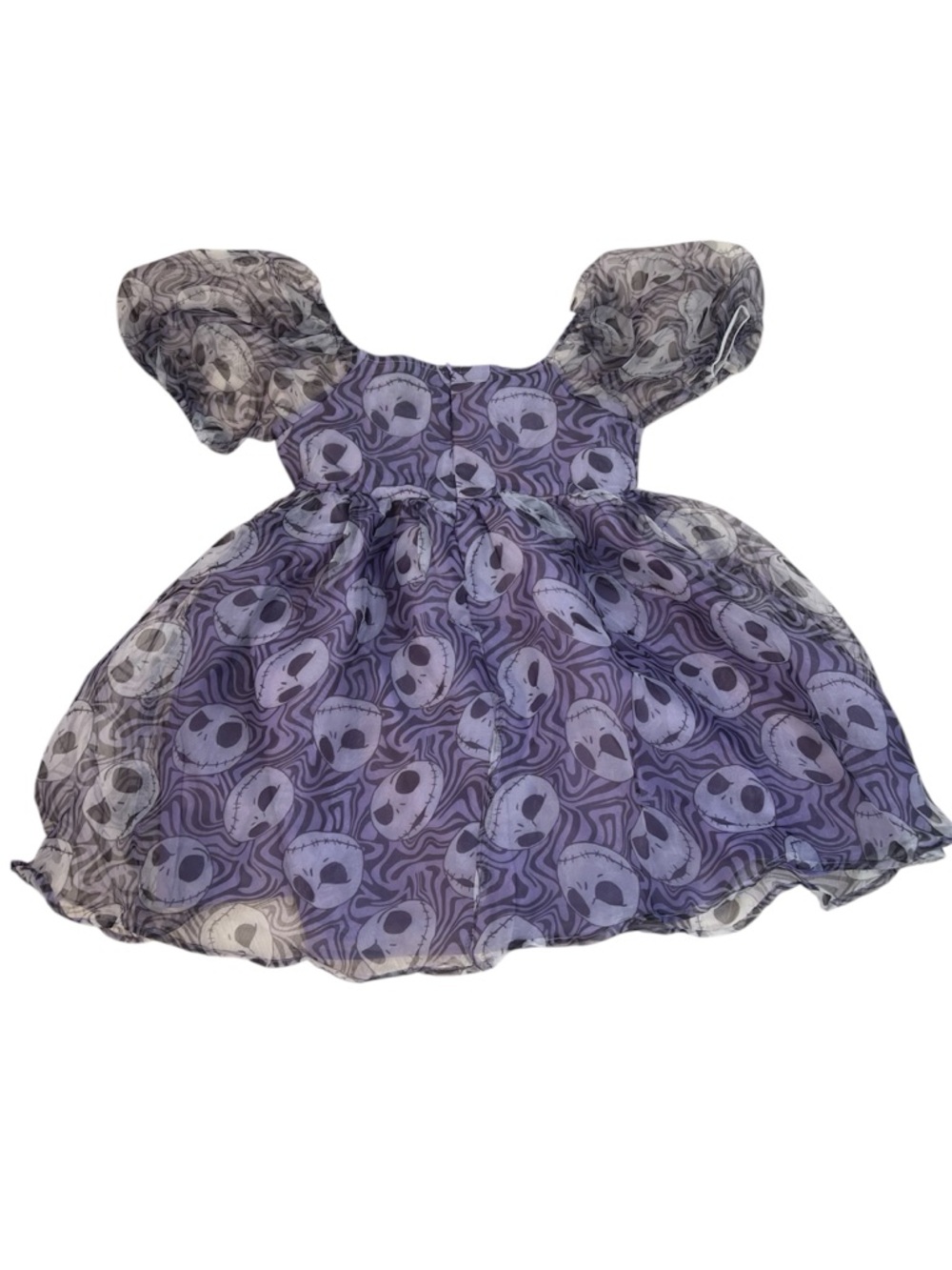 Nightmare Before Christmas GIRLS Jack Skellington Tulle Dress Purple L10/12NWT